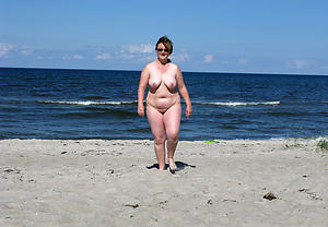 Naughty amateur mature nude beach pics
