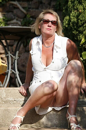 Slutty matured public upskirt